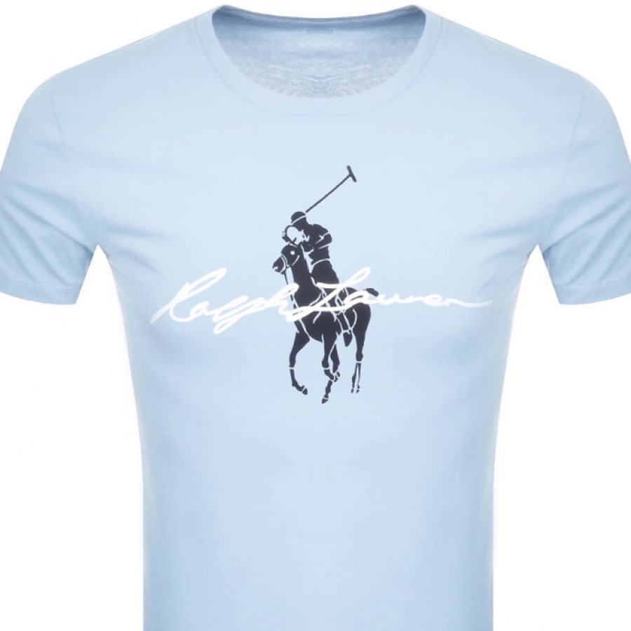 Alternative Image for ProductRalph Lauren Custom Slim Crew Neck T Shirt Blue2